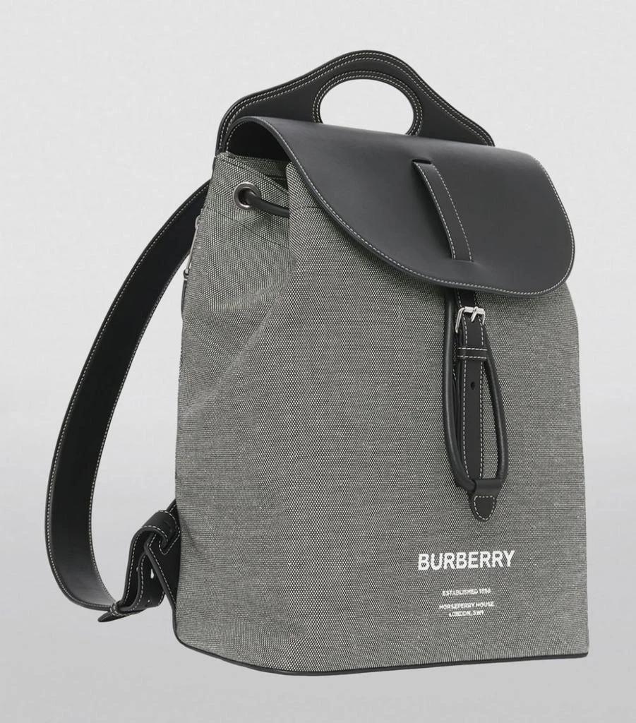 商品Burberry|Canvas Horseferry Print Backpack,价格¥13945,第2张图片详细描述