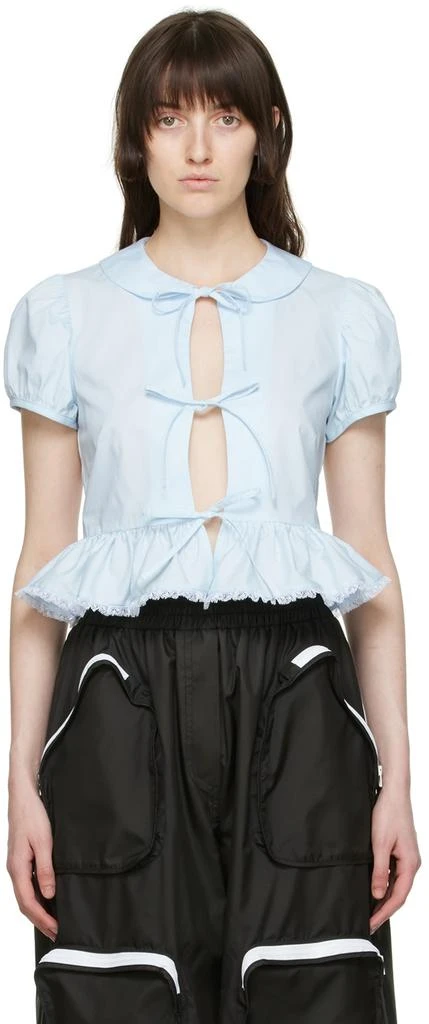 商品Sandy Liang|Blue Elise Blouse,价格¥1793,第1张图片