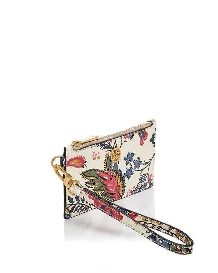 商品Tory Burch|Parker Zip Floral Leather Card Case,价格¥411,第3张图片详细描述