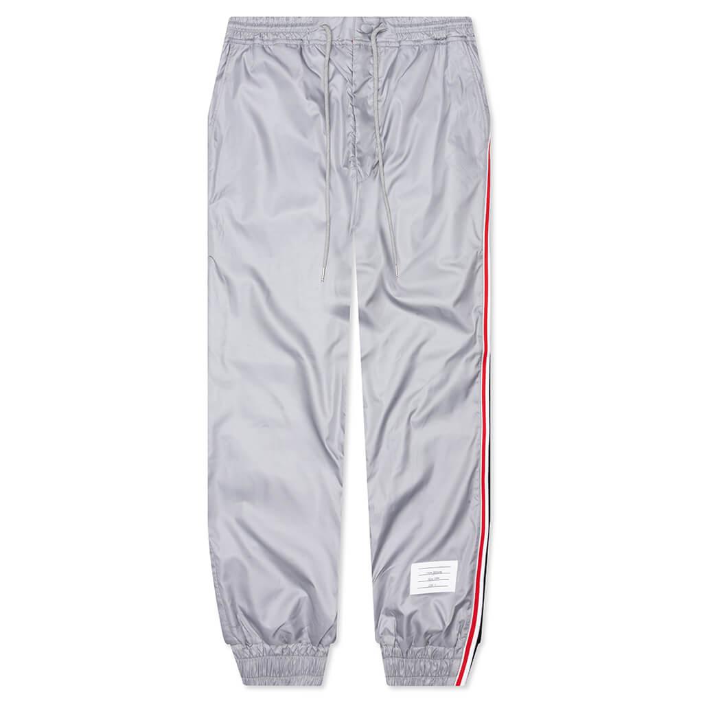 Thom Browne Ripstop RWB Side Stripe Track Pants - Light Grey商品第1张图片规格展示