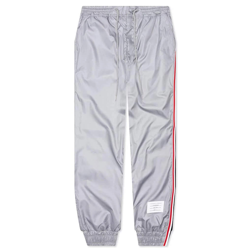 商品Thom Browne|Thom Browne Ripstop RWB Side Stripe Track Pants - Light Grey,价格¥7912,第1张图片