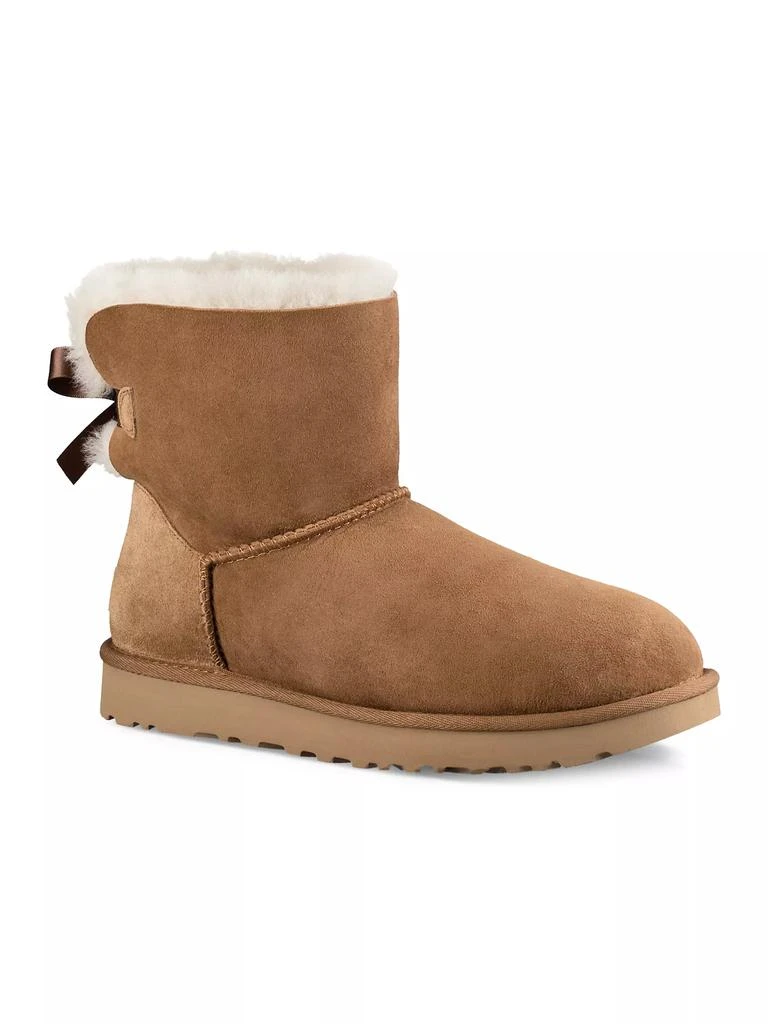 商品UGG|Mini Bailey Bow II Suede Ankle Boots,价格¥1278,第2张图片详细描述