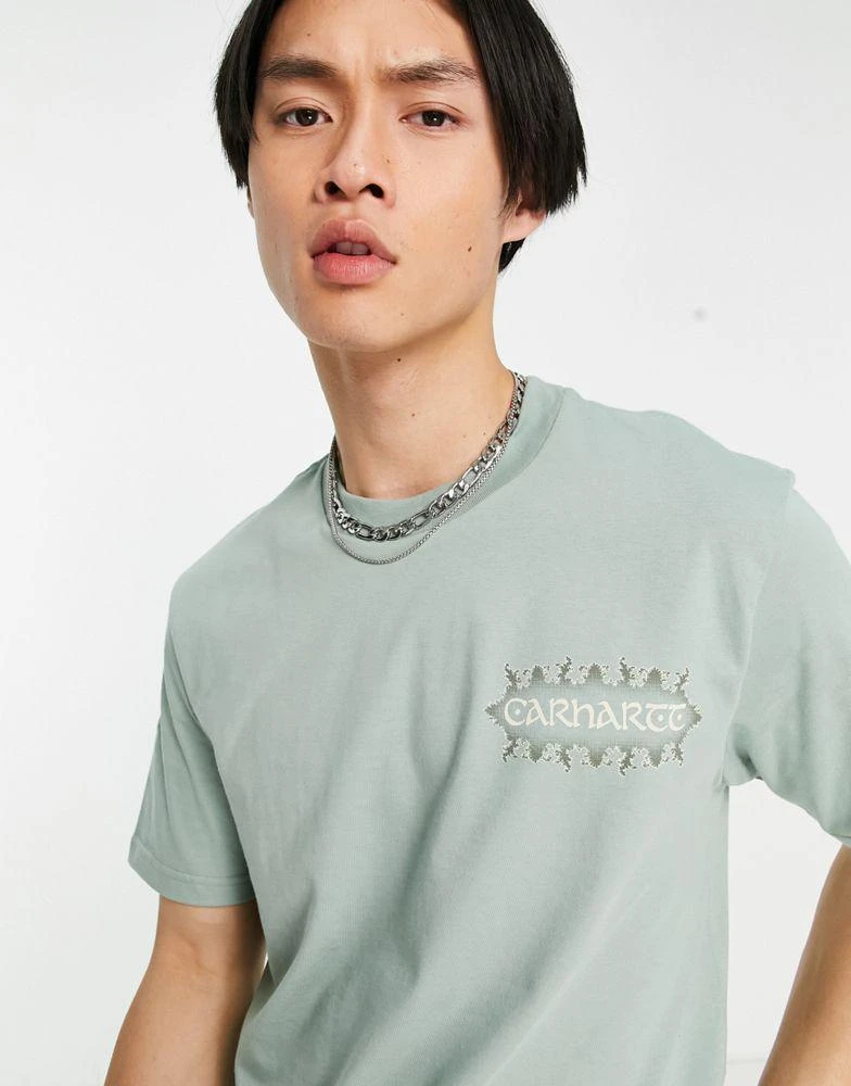 商品Carhartt|Carhartt WIP spaces backprint t-shirt in green,价格¥240,第2张图片详细描述