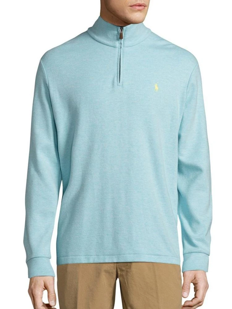 商品Ralph Lauren|Cotton-Blend Half-Zip Pullover,价格¥1088,第1张图片