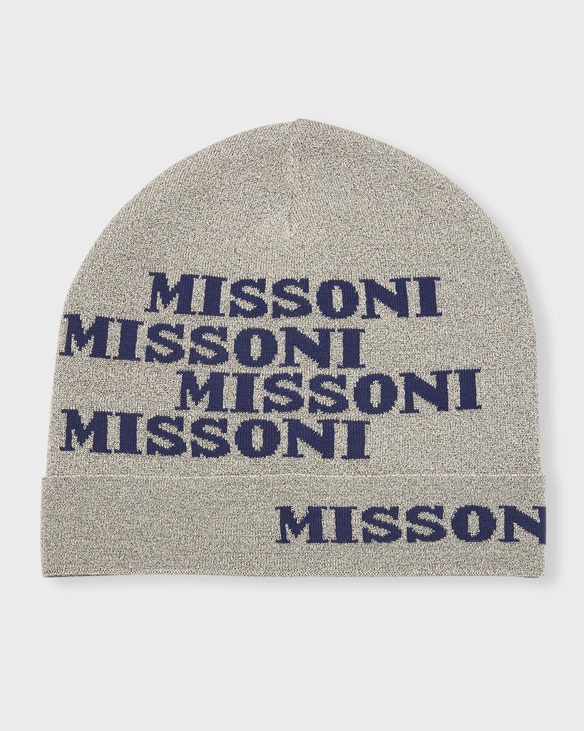 商品Missoni|Wool Blend Beanie w/ Logo Knit Detail,价格¥971,第1张图片
