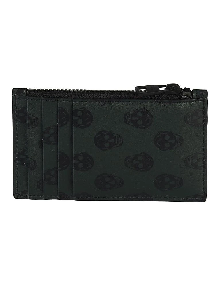 商品Alexander McQueen|Alexander McQueen Allover Skull Printed Zipped Cardholder,价格¥1636,第2张图片详细描述