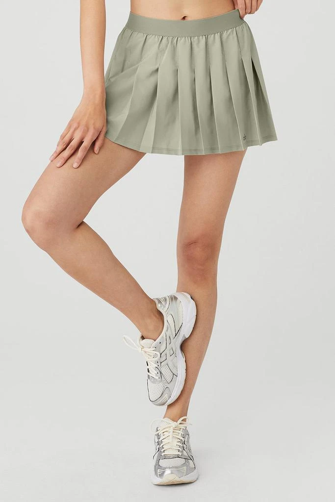 商品Alo|Varsity Tennis Skirt - Limestone,价格¥556,第1张图片