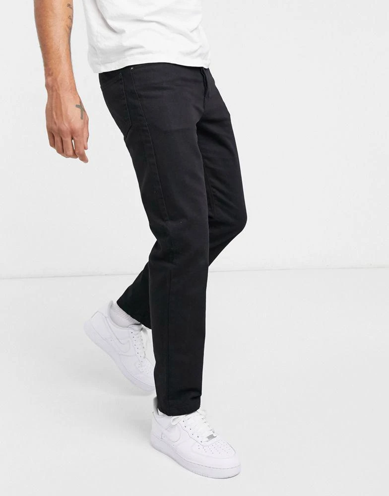 商品Topman|Topman straight jeans in black,价格¥162,第4张图片详细描述