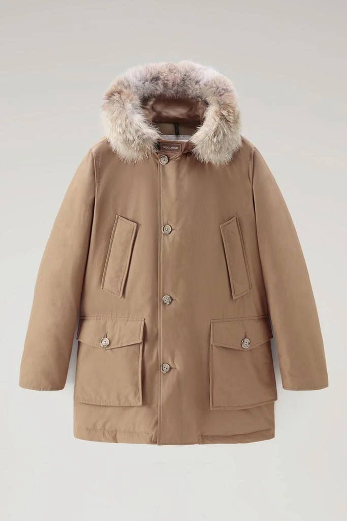 商品Woolrich|Arctic Parka in Ramar Cloth with Detachable Fur Trim - Men - Beige,价格¥5002,第1张图片