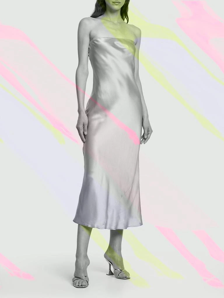 商品Reformation|Joana Strapless Silk Midi Dress,价格¥2086,第1张图片