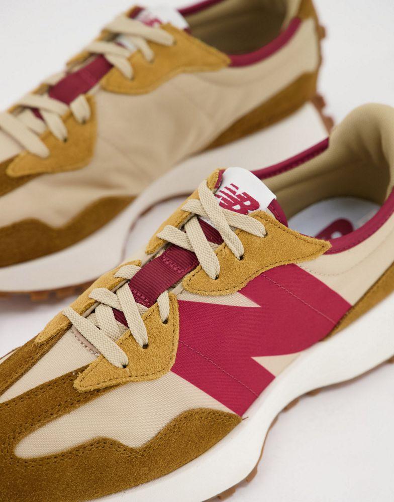 商品New Balance|New Balance 327 trainers in tan and pink,价格¥639,第6张图片详细描述