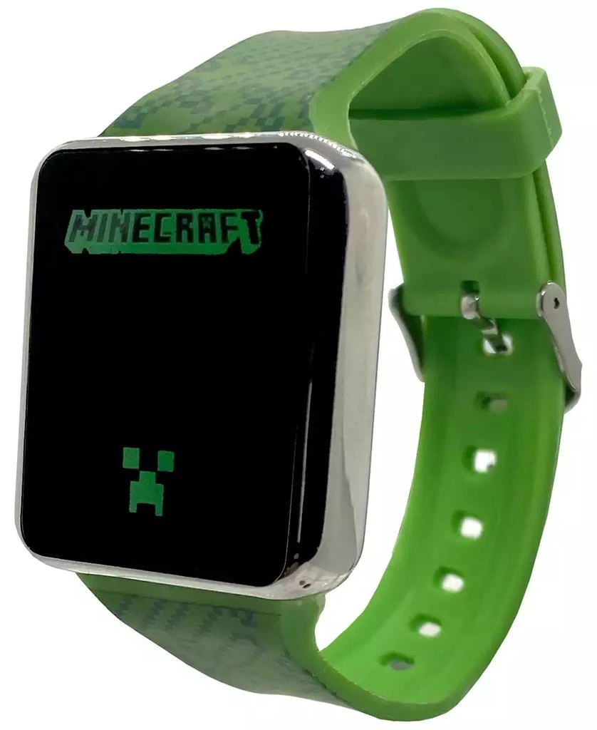 商品Accutime|Kid's Minecraft Green Silicone Strap Touchscreen Watch 36x33mm,价格¥127,第2张图片详细描述