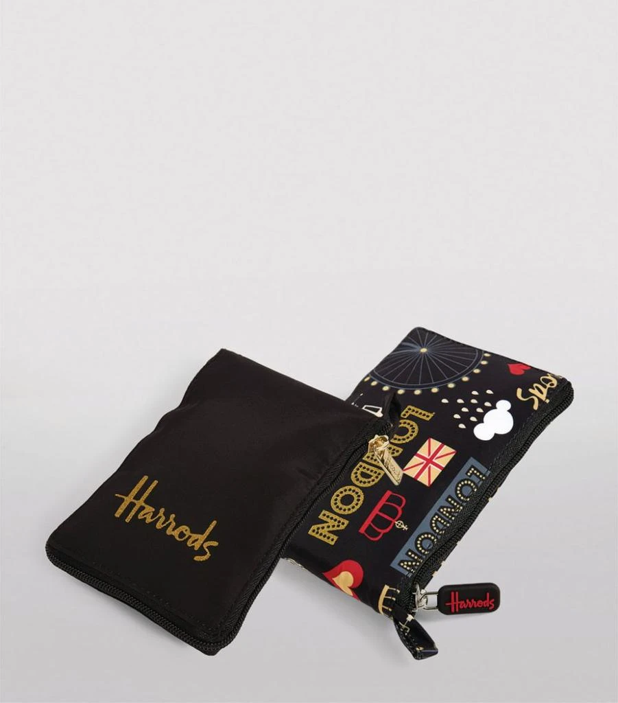 商品Harrods|Recycled Glitter London and Logo Pocket Shopper Bag (Set of 2),价格¥295,第4张图片详细描述