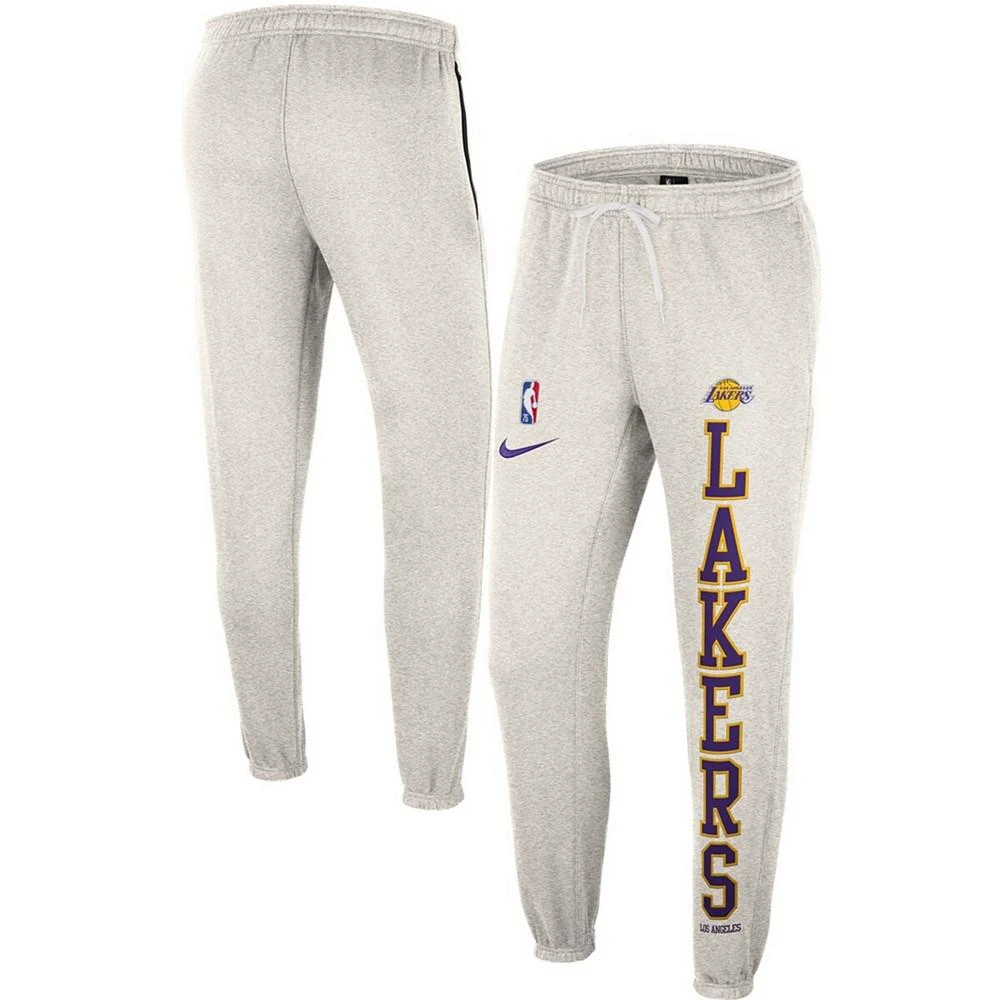 商品NIKE|Men's Oatmeal Los Angeles Lakers 75th Anniversary Courtside Fleece Pants,价格¥603,第1张图片