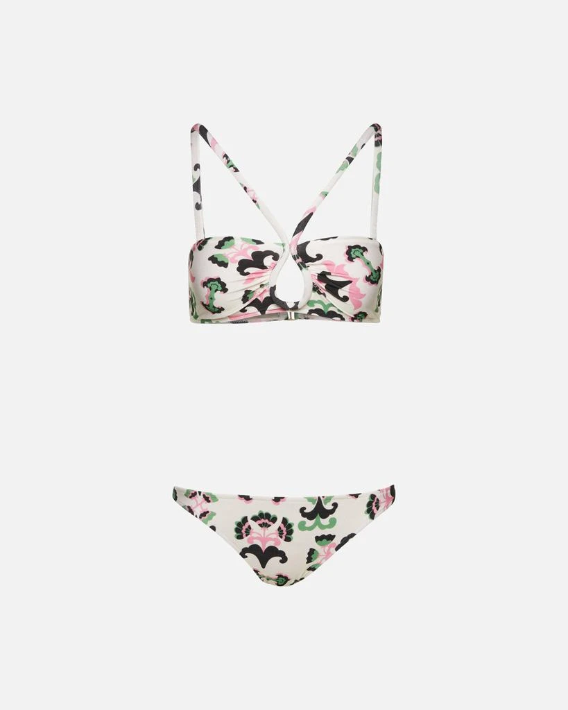 商品Adriana Degreas|Twisted Flower Keyhole Bikini with Strap,价格¥651,第1张图片