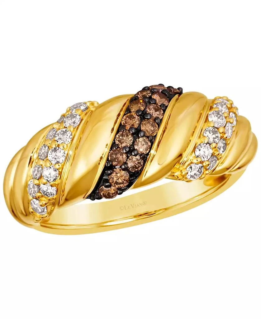 商品Le Vian|Chocolate Diamond (0.32 ct. t.w.) and Nude Diamond (0.47 ct. t.w.) Ring in 14k Honey Gold,价格¥35259,第2张图片详细描述