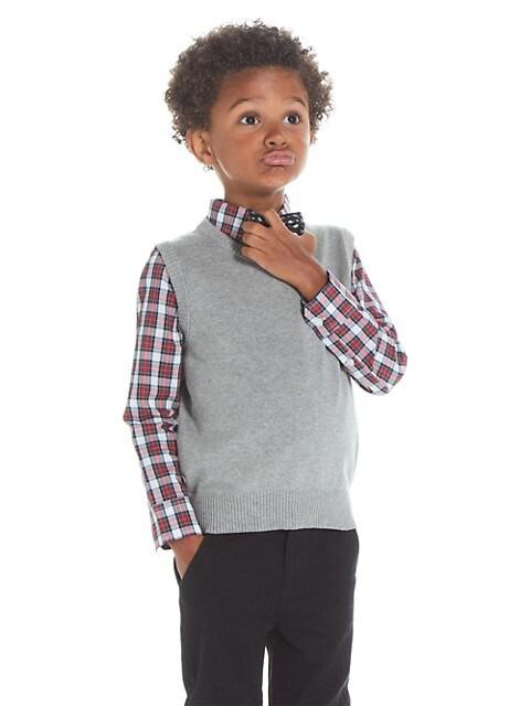Baby Boy's 3-Piece Holiday Sweater, Vest & Pants商品第2张图片规格展示