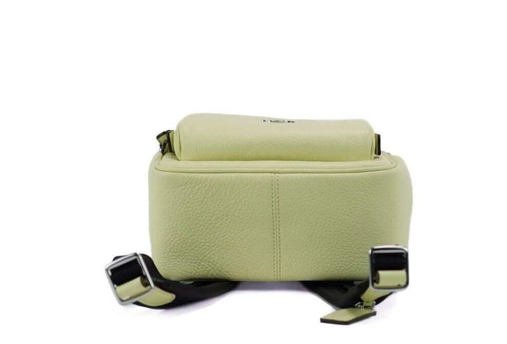 商品Coach|COACH Mini Court Pale Lime Pebbled Leather Shoulder Backpack Bag,价格¥2125,第4张图片详细描述