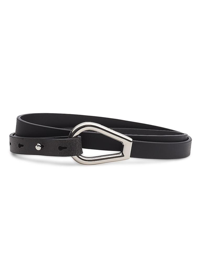 Orciani Black Leather Belt Women’s Size 80cm Made In Italy Orciani Black Leather Belt Women main image 3