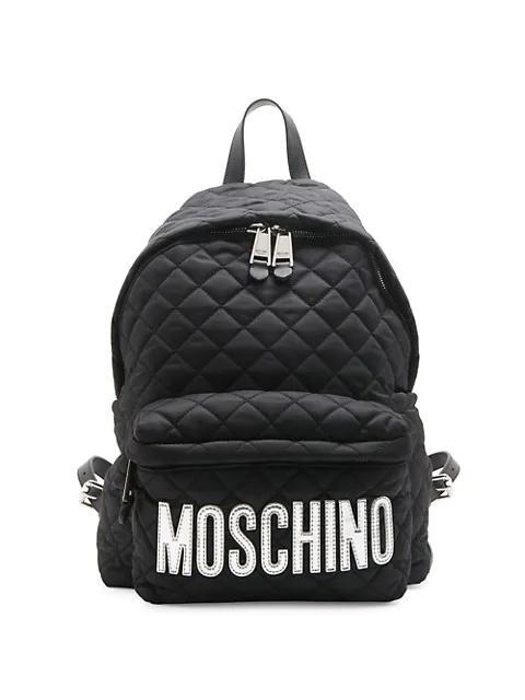 商品Moschino|Logo Nylon Quilted Backpack,价格¥4143,第1张图片