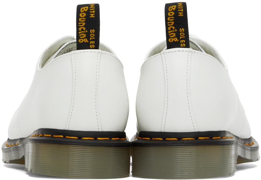 商品Dr. Martens|White 1461 Iced Smooth Leather Oxfords,价格¥913,第4张图片详细描述