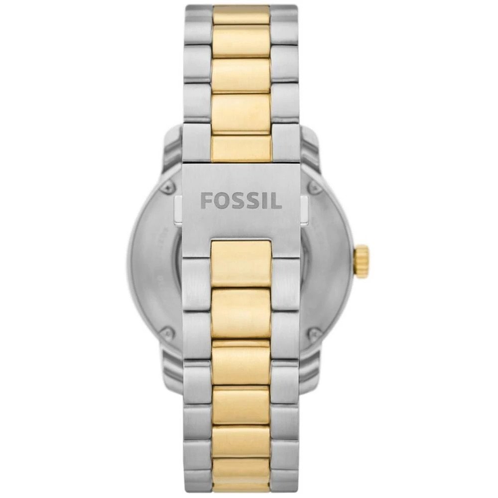 商品Fossil|Men's Heritage Automatic Two-Tone Stainless Steel Bracelet Watch 43mm,价格¥2206,第3张图片详细描述