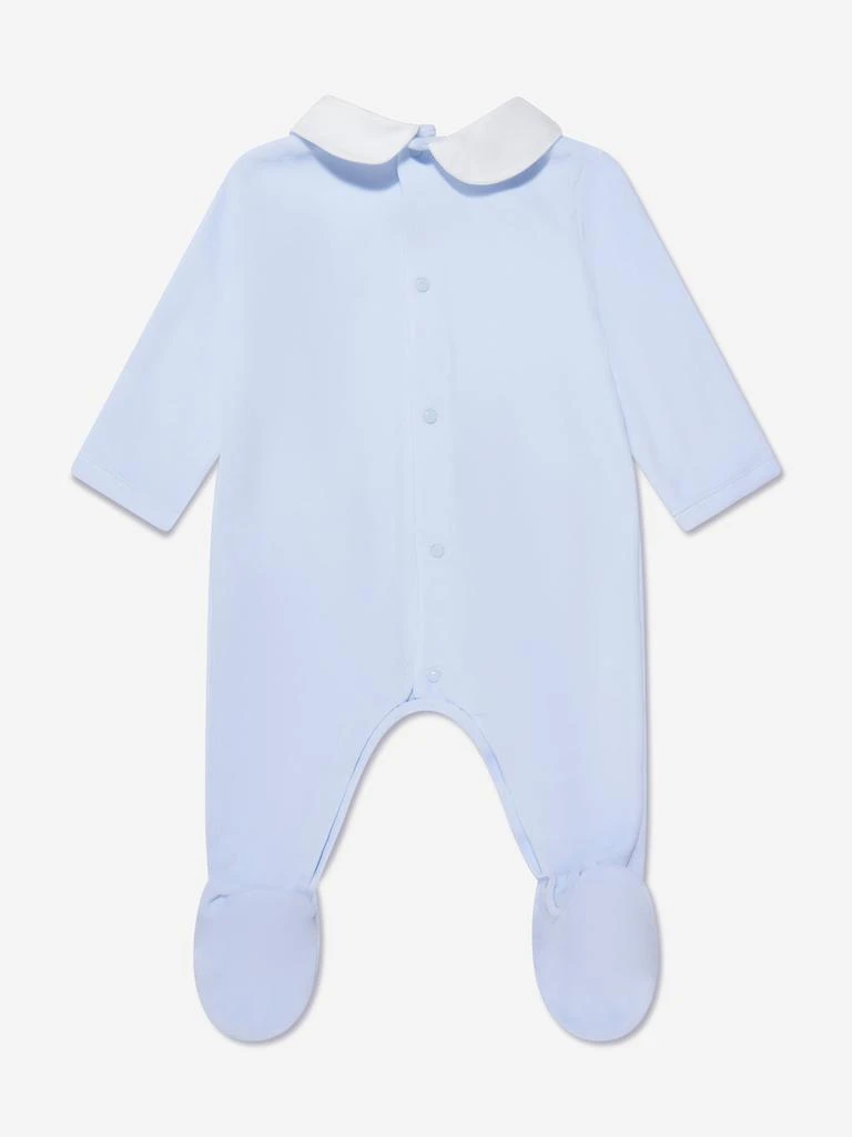 商品Paz Rodriguez|Paz Rodriguez Baby Boys Velour Babygrow in Blue,价格¥419,第2张图片详细描述