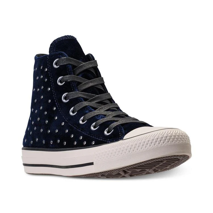 商品Converse|Women's Chuck Taylor Hi Velvet Stud Casual Sneakers from Finish Line,价格¥445,第1张图片