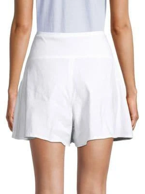 商品Vince|Flounce Linen-Blend Shorts,价格¥321,第2张图片详细描述