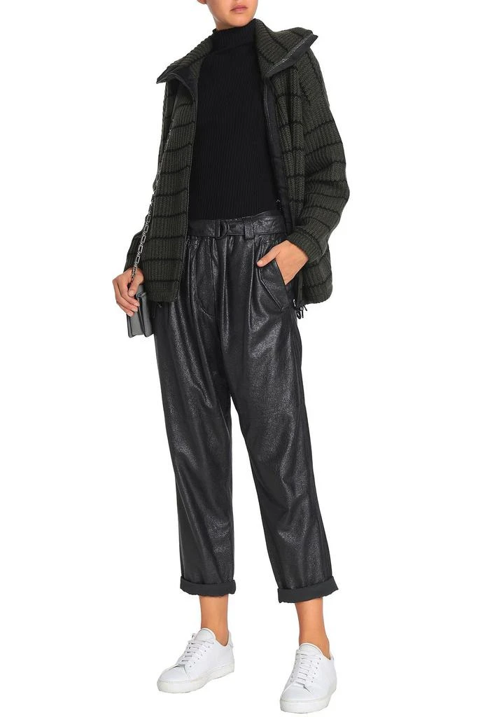 商品Brunello Cucinelli|Bead-embellished striped cashmere cardigan,价格¥11268,第4张图片详细描述