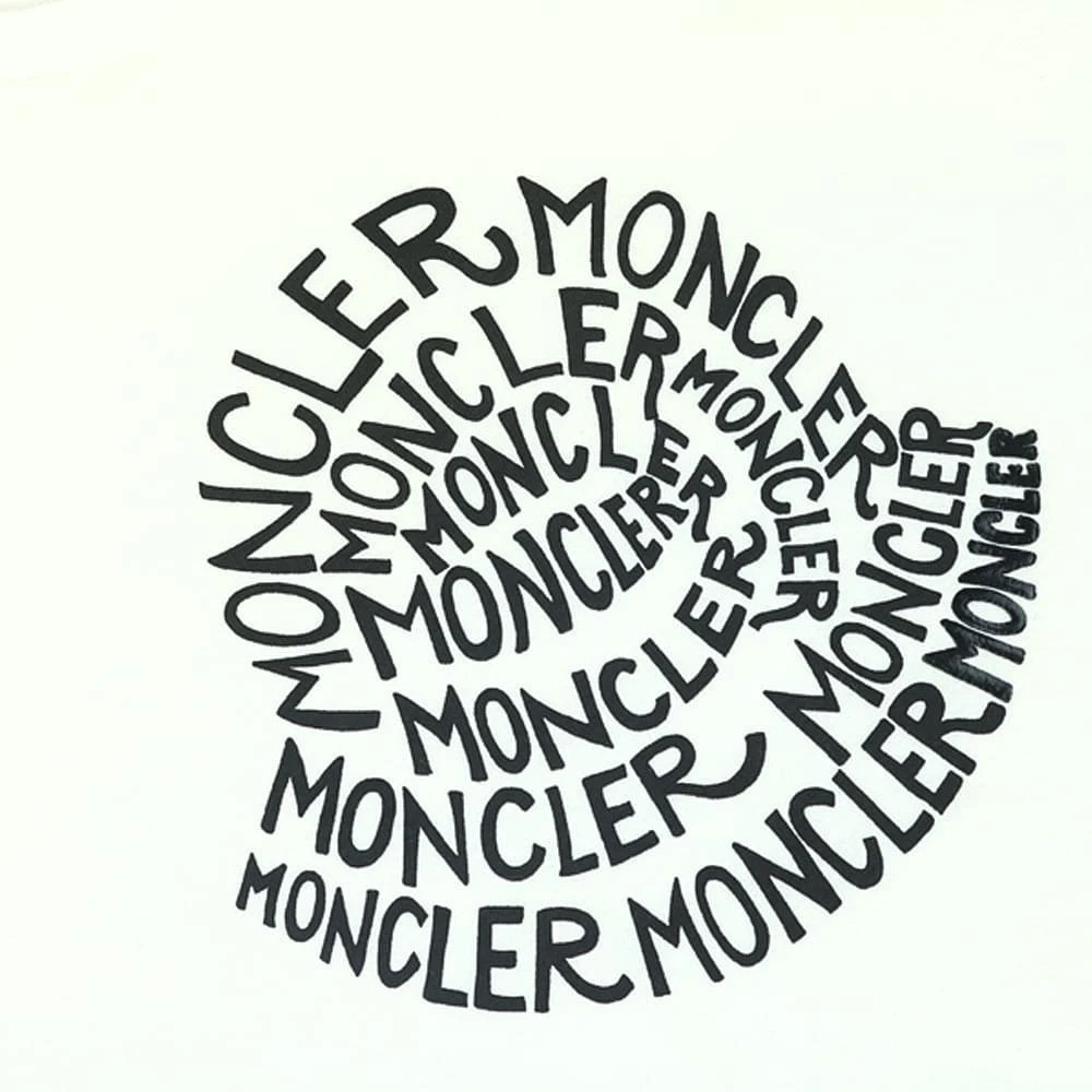 商品Moncler|Logo Print White T Shirt,价格¥939,第2张图片详细描述