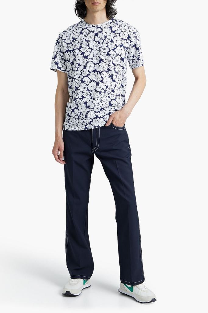商品Sandro|Floral-print cotton-jersey T-shirt,价格¥277,第4张图片详细描述