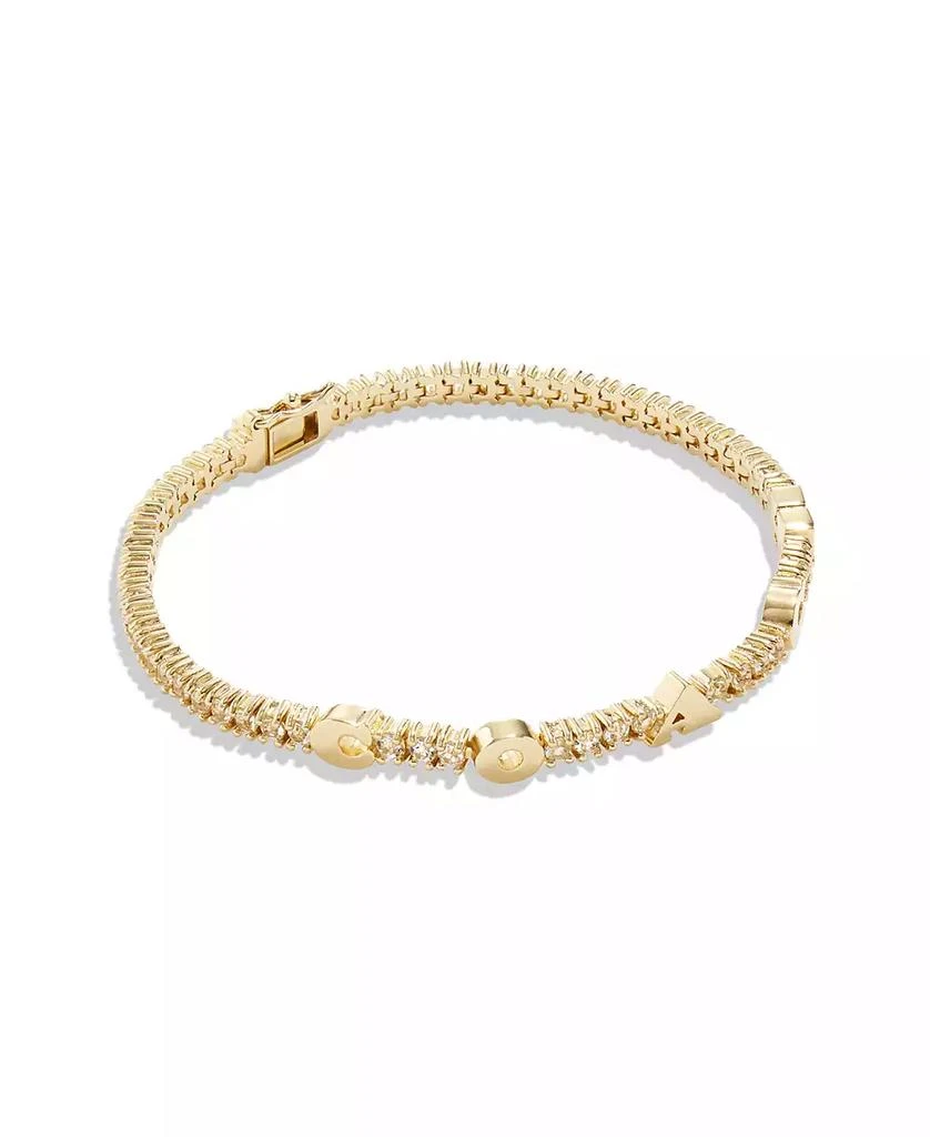 商品Coach|Cubic Zirconia Signature Logo Tennis Bracelet,价格¥1384,第1张图片