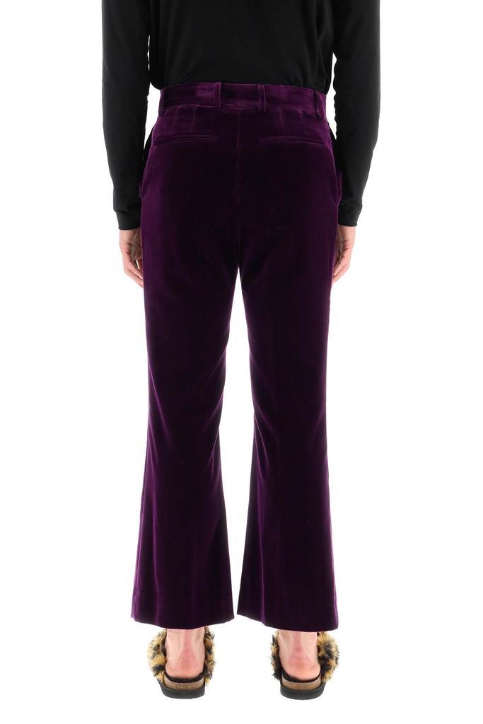 商品Palm Angels|Palm Angels Velvet Flared Trousers,价格¥3215,第5张图片详细描述
