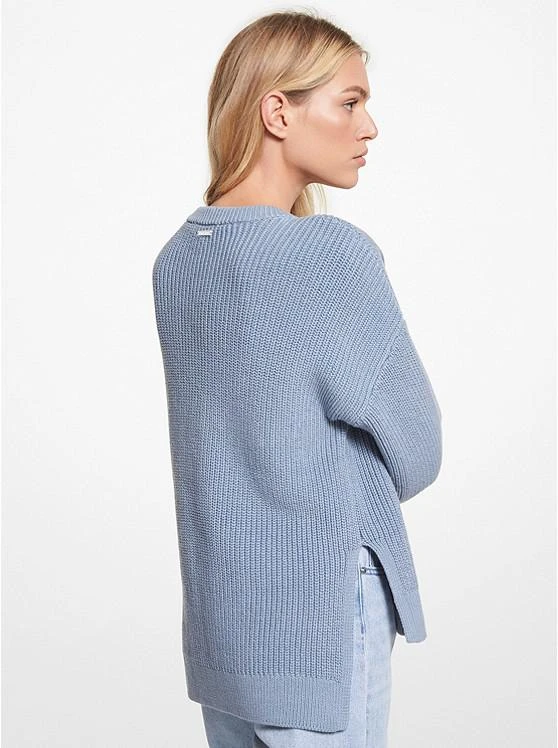 商品Michael Kors|Ribbed Supima Cotton Lace-Up Sweater,价格¥676,第2张图片详细描述