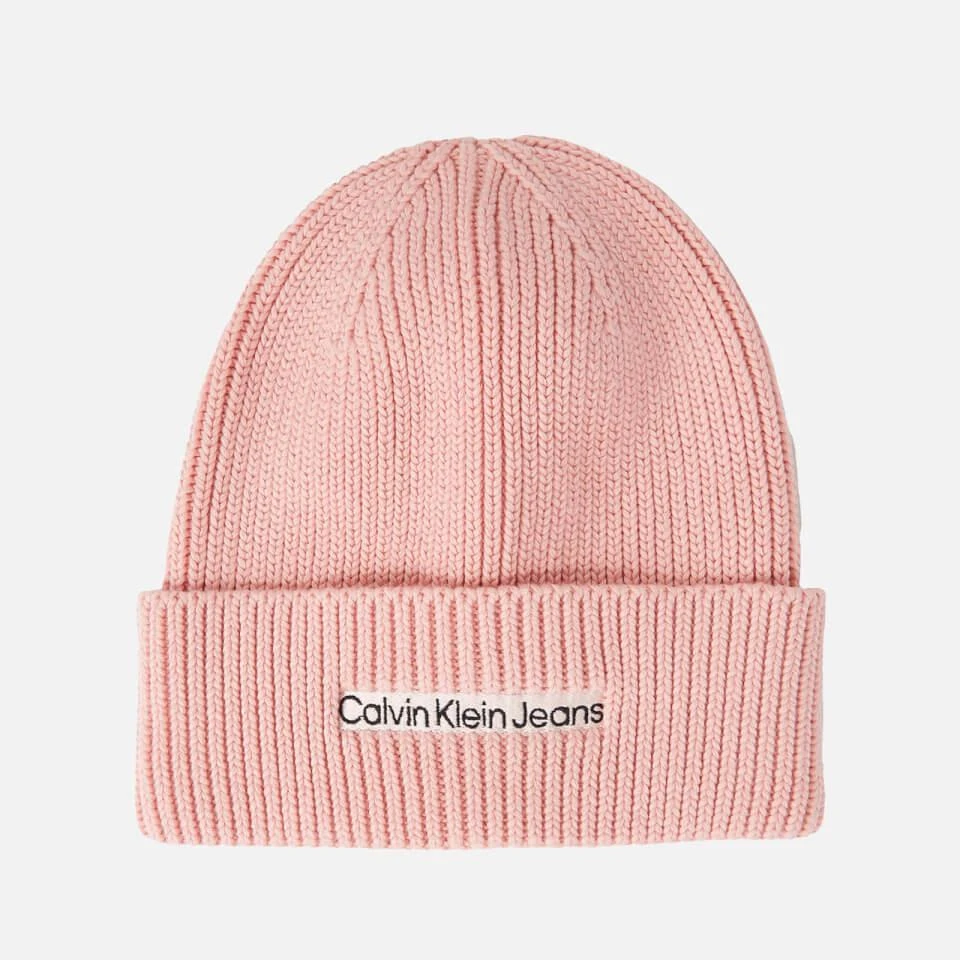 商品Calvin Klein|Calvin Klein Jeans Institutional Ribbed-Cotton Blend Beanie,价格¥367,第1张图片