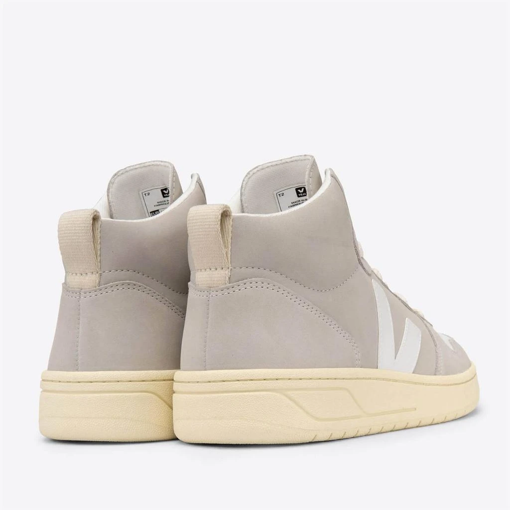 商品Veja|VEJA WOMEN'S V-15 LEATHER HI-TOP TRAINERS - EXTRA WHITE/NATURAL,价格¥812,第3张图片详细描述