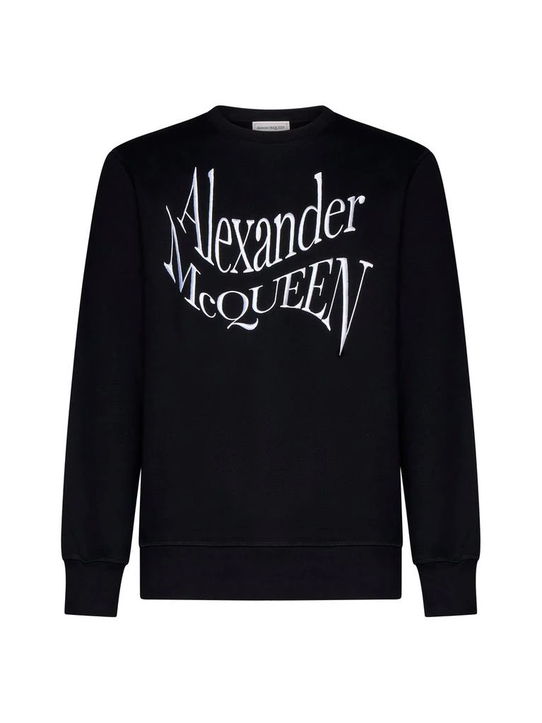 商品Alexander McQueen|Alexander McQueen Warped Logo Sweatshirt,价格¥3100,第1张图片