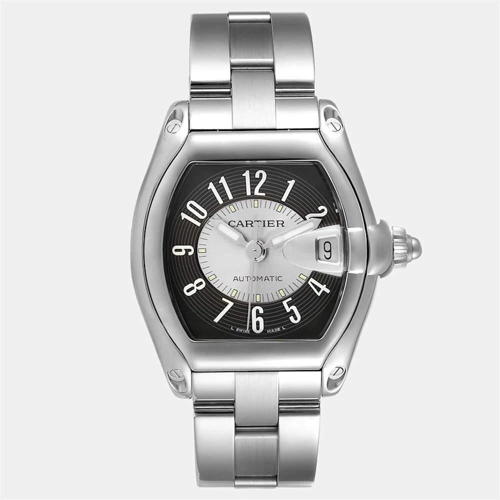 商品[二手商品] Cartier|Cartier Grey Stainless Steel Roadster Tuxedo W62001V3 Men's Wristwatch 38 mm,价格¥29262,第1张图片