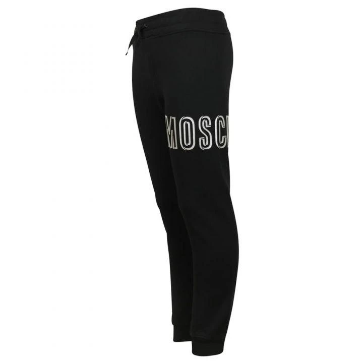 商品Moschino|Black Wrap Around Logo Joggers,价格¥299,第3张图片详细描述