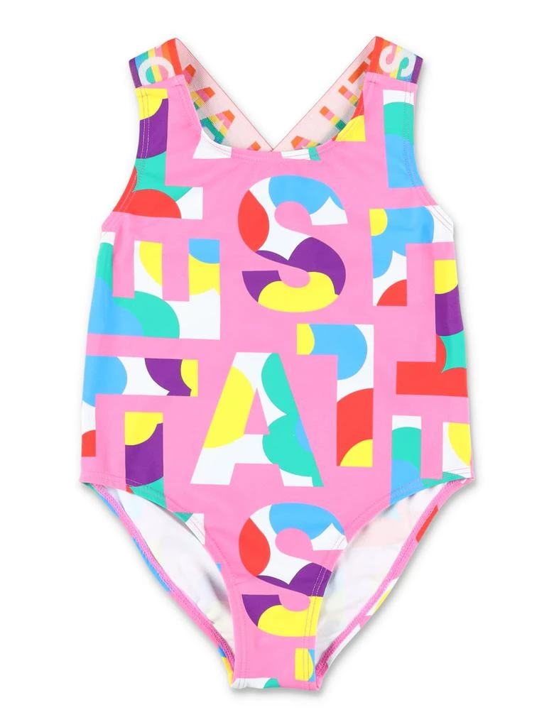 商品Stella McCartney|Stella McCartney Kids Logo Print Active Swimsuit,价格¥878,第1张图片