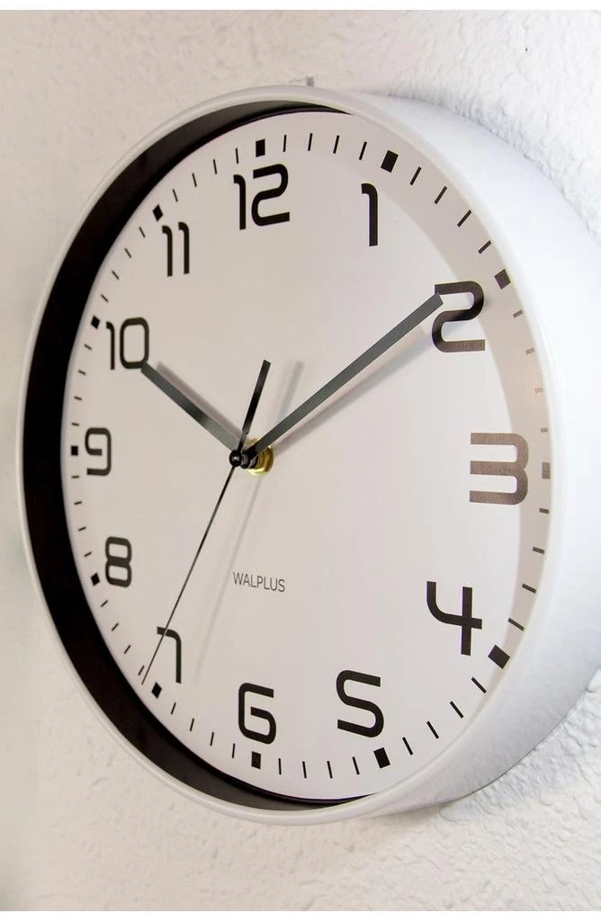商品WALPLUS|White ChicTime White 25cm Wall Clock Silent Movement Home,价格¥223,第3张图片详细描述