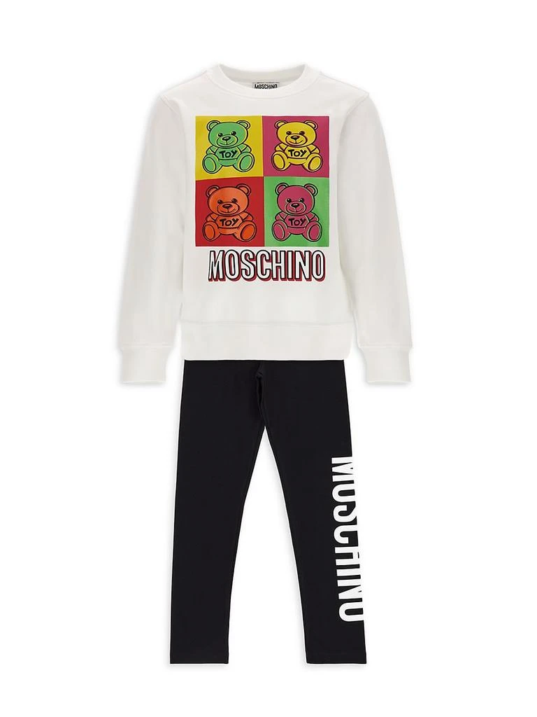 商品Moschino|Little Kid's &amp; Kid's Colorful Bear Graphic Sweatshirt,价格¥695,第2张图片详细描述