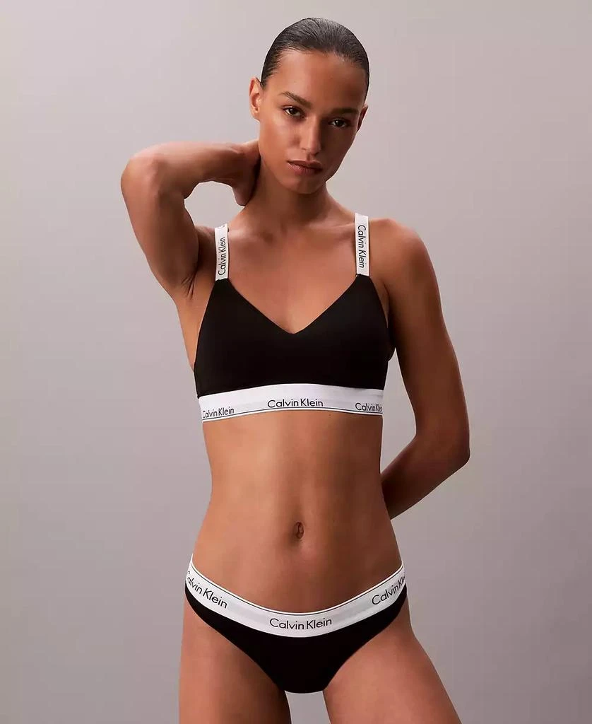 商品Calvin Klein|Women's Icon Cotton Lightly Lined Full Coverage Bralette QF8504,价格¥187,第3张图片详细描述