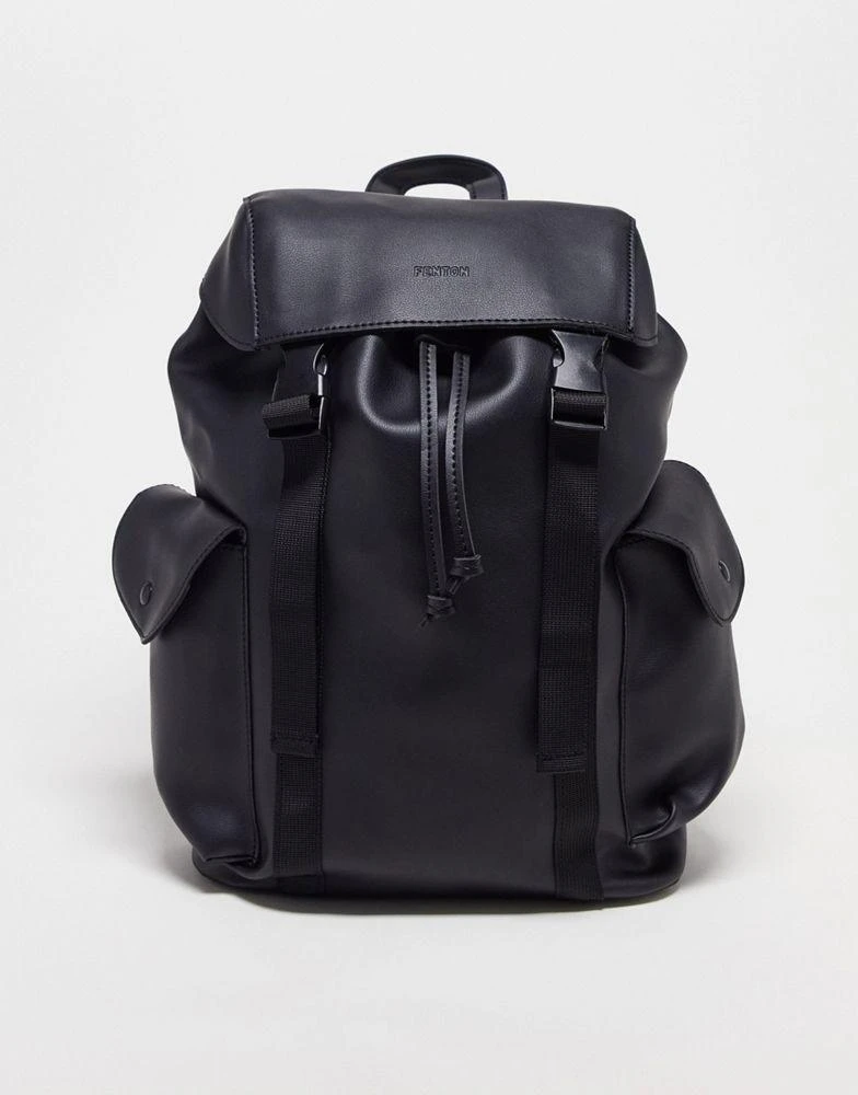 商品Fenton|Fenton two pocket backpack in black,价格¥174,第1张图片