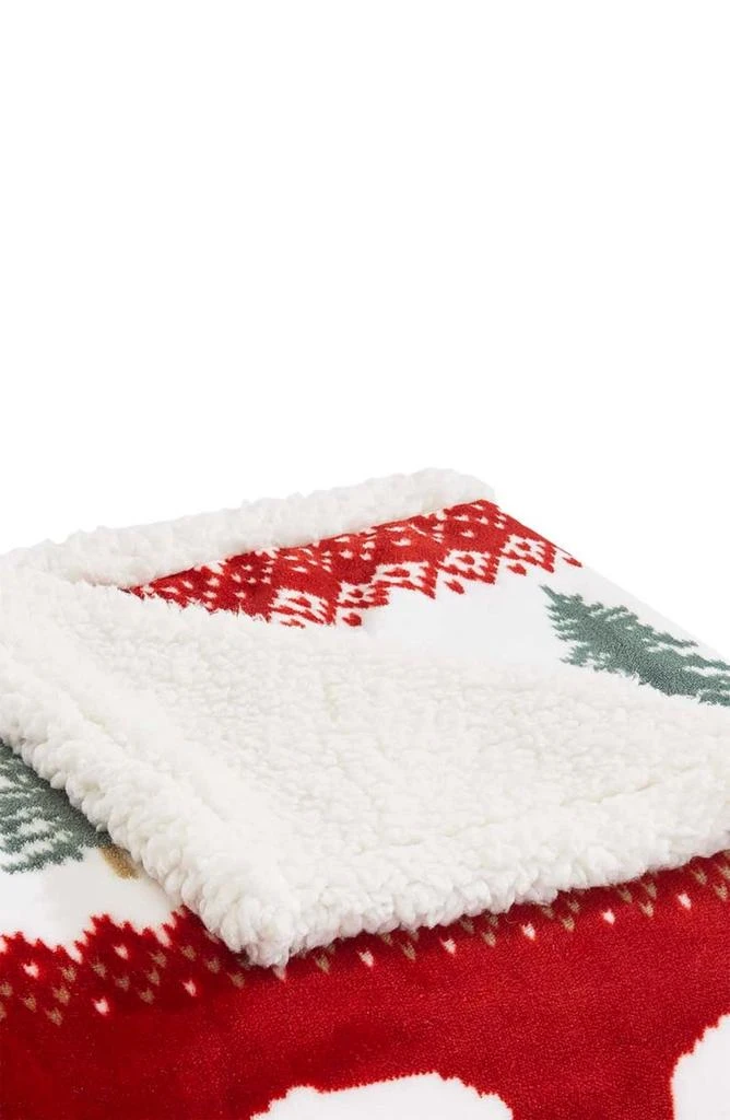 商品Eddie Bauer|Grizzly Peak Faux Shearling Lined Blanket,价格¥249,第2张图片详细描述