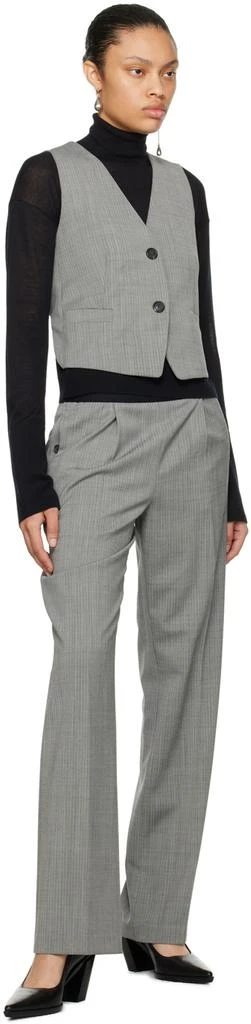 商品Helmut Lang|Black & White Pull-On Trousers,价格¥1271,第4张图片详细描述