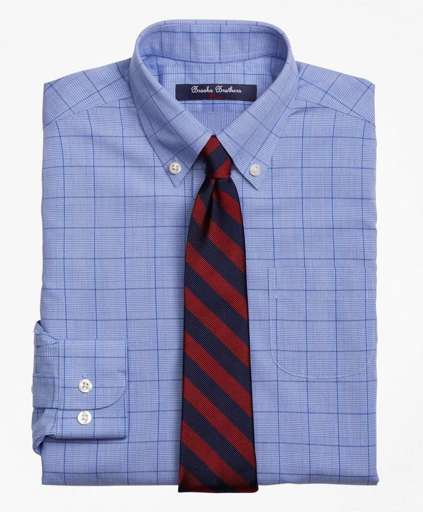 商品Brooks Brothers|Boys Non-Iron Supima® Cotton Broadcloth Plaid Dress Shirt,价格¥250,第1张图片