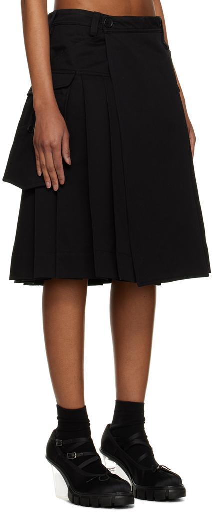 商品Simone Rocha|Black Pleated Midi Skirt,价格¥5408,第4张图片详细描述