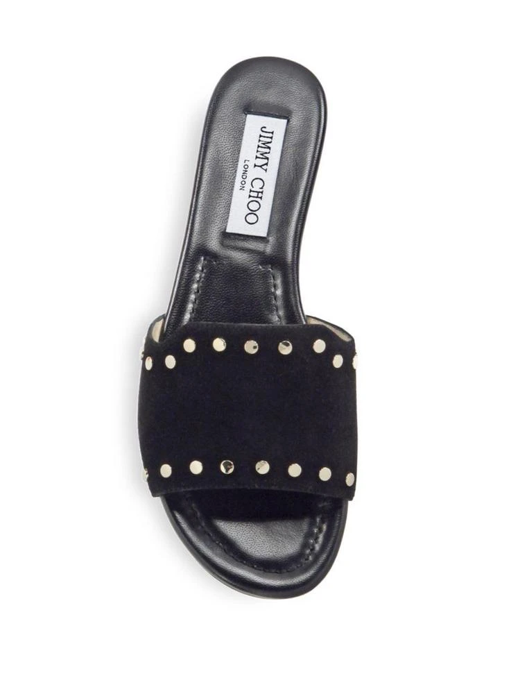 商品Jimmy Choo|Nanda NWU Studded Suede Slides,价格¥1484,第4张图片详细描述